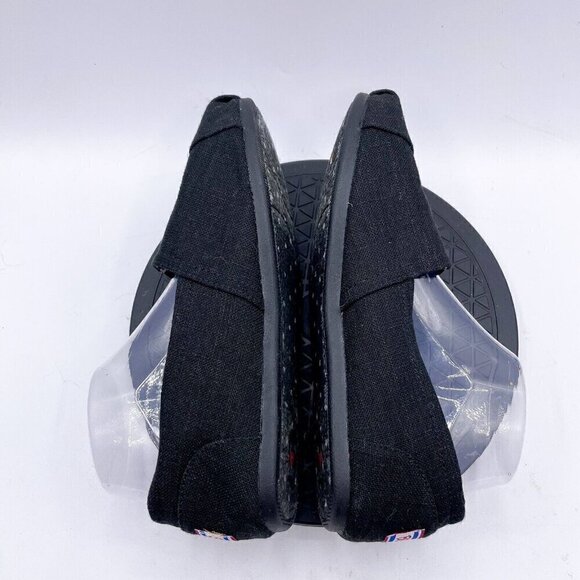 Bobs from Skechers Shoes Womens 8.5 Push- Peace and Love Flats Black Low - Picture 4 of 9